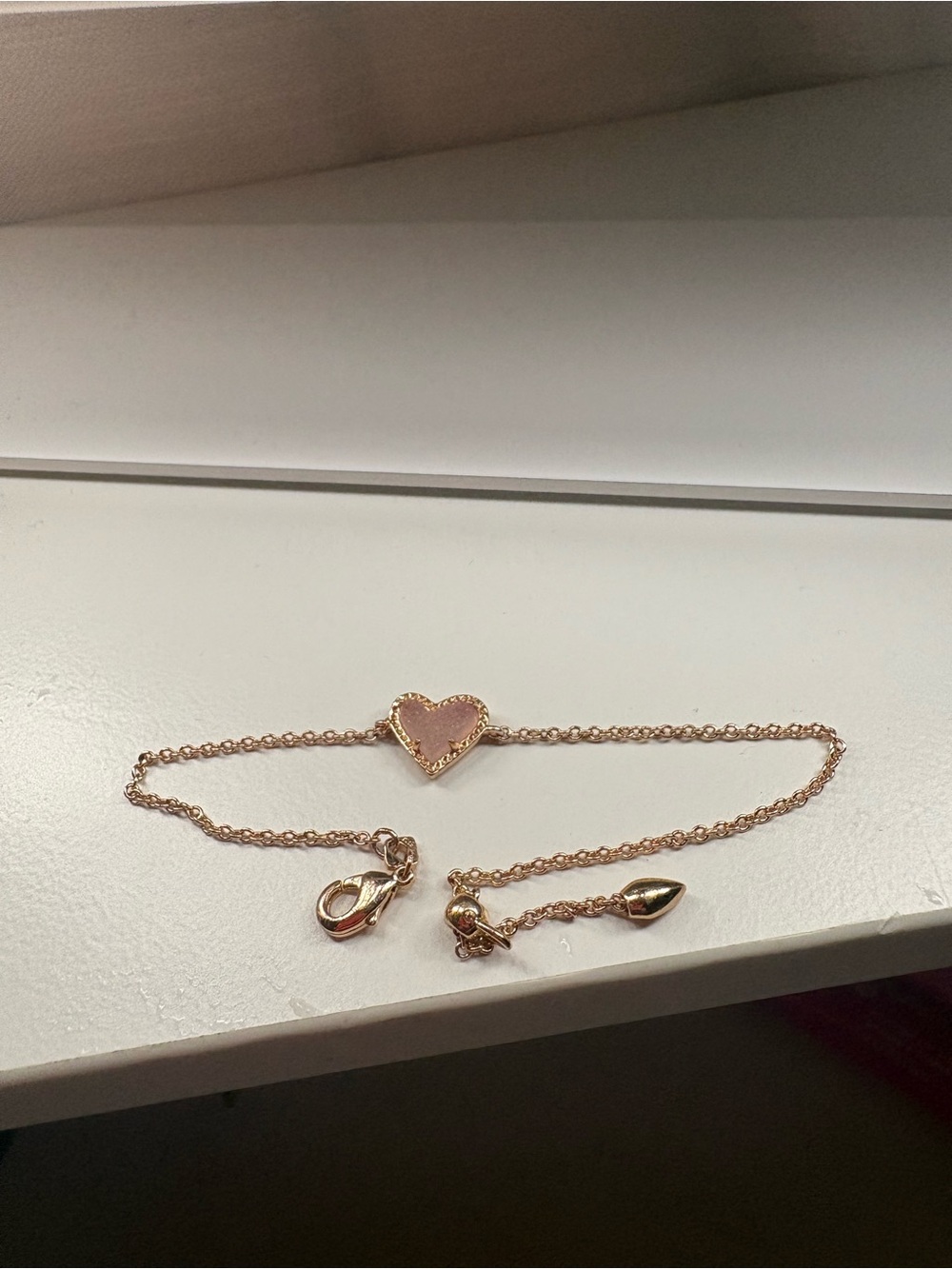 Kendra Sscott Heart Pendant Bracelet in Rose Gold - Picture 2 of 2